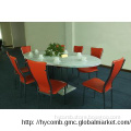 modern marble dining table with aluminum honeycomb